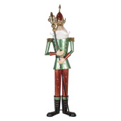 Figurina Mos Craciun metal multicolor 64x48x235 cm