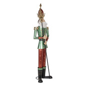 Figurina Mos Craciun metal multicolor 64x48x235 cm