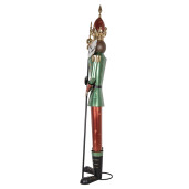 Figurina Mos Craciun metal multicolor 64x48x235 cm
