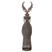 Figurina Ren metal maro 20x11x81 cm