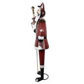 Figurina Mos Craciun metal multicolor 82x36x205 cm