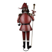 Figurina Mos Craciun metal multicolor 82x36x205 cm