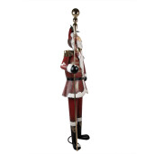 Figurina Mos Craciun metal multicolor 82x36x205 cm