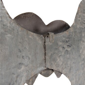 Decoratiune Aripi Inger metal gri maro 79x6x113 cm