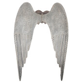 Decoratiune Aripi Inger metal gri maro 79x6x113 cm
