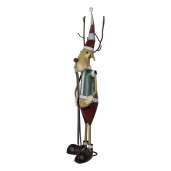 Figurina Ren Craciun metal multicolor 48x28x126 cm