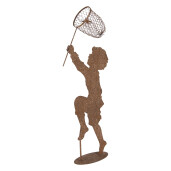 Figurina Baietel metal maro 33x13x88 cm