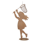 Figurina Baietel metal maro 39x13x87 cm