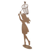 Figurina Baietel metal maro 39x13x87 cm
