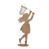 Figurina Baietel metal maro 39x13x87 cm