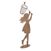 Figurina Baietel metal maro 39x13x87 cm