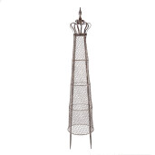 Decoratiune gradina metal maro Ø 30x151 cm