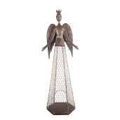 Figurina Inger metal maro 28x19x75 cm