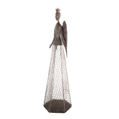 Figurina Inger metal maro 28x19x75 cm