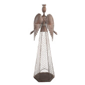 Figurina Inger metal maro 28x19x75 cm