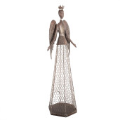 Figurina Inger metal maro 28x19x75 cm