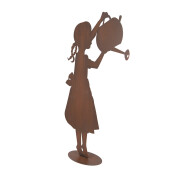Figurina Fetita metal maro 36x12x62 cm