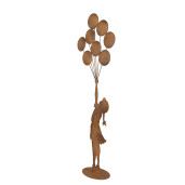 Figurina Fetita metal maro 27x12x80 cm