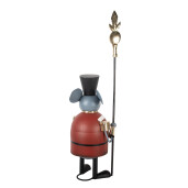 Figurina Craciun Soricel metal multicolor 35x27x109 cm