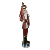 Figurina Mos Craciun metal multicolor 67x41x203 cm