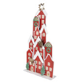 Casuta Craciun metal multicolor 28x8x56 cm