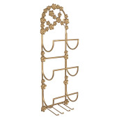 Suport sticle vin metal auriu 21x13x62 cm