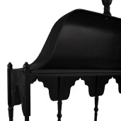 Raft perete metal negru 102x25x157 cm