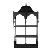 Raft perete metal negru 55x19x109 cm