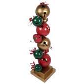 Decoratiune Craciun Globuri metal multicolor 43x40x150 cm