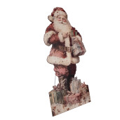 Figurina Mos Craciun metal multicolor vintage 50x2x96 cm