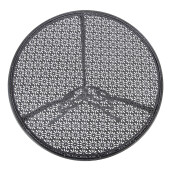 Set mobilier gradina masa, 2 scaune fier gri antracit Ø 60x71 cm / 50x40x93 cm (2)