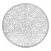 Set mobilier gradina masa, 2 scaune fier alb Ø 60x70 cm / 50x40x93 cm (2)