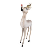 Figurina Ren metal multicolor cu led 28x10x55 cm