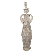 Figurina Inger metal gri vintage 27x20x107 cm