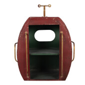 Raft perete metal multicolor vintage 48x26x60 cm