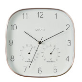 Ceas perete cu termometru si higrometru 29 x 29 cm