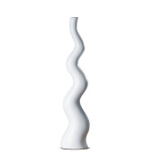 Vaza flori ceramica alba Polka  15 x 13 x 66,5 xm