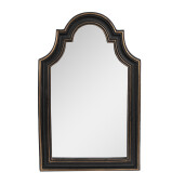 Oglinda perete polirasina neagra aurie 15x2x24 cm