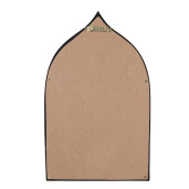Oglinda perete polirasina neagra aurie 17x2x26 cm