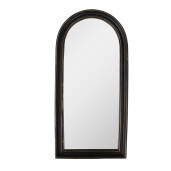 Oglinda perete polirasina neagra 15x2x31 cm