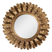 Oglinda perete polirasina aurie Ø 20x3 cm