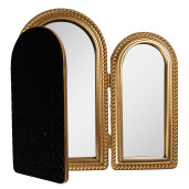 Oglinda de masa polirasina aurie 50x2x35 cm