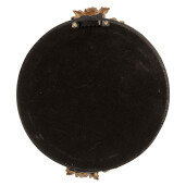 Oglinda perete polirasina neagra aurie 17x2x20 cm