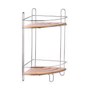 Raft suspendabil 2 polite metal bambus 26 x 20 x 36,5 cm