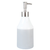 Dispenser ceramica gri pentru sapun Bath Ø 8x20 cm 0,35 L
