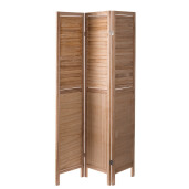 Paravan decorativ lemn maro 120 x 170 cm