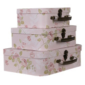 Set 3 cutii depozitare carton 30x21x9 cm, 25x18x9 cm, 20x16x8 cm