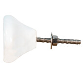 Set 4 butoni mobilier alb auriu 4x4x7 cm