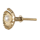 Buton mobilier metal auriu Ø 3x6 cm