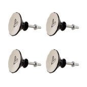 Set 4 butoni mobilier ceramica neagra bej 4x3/6 cm